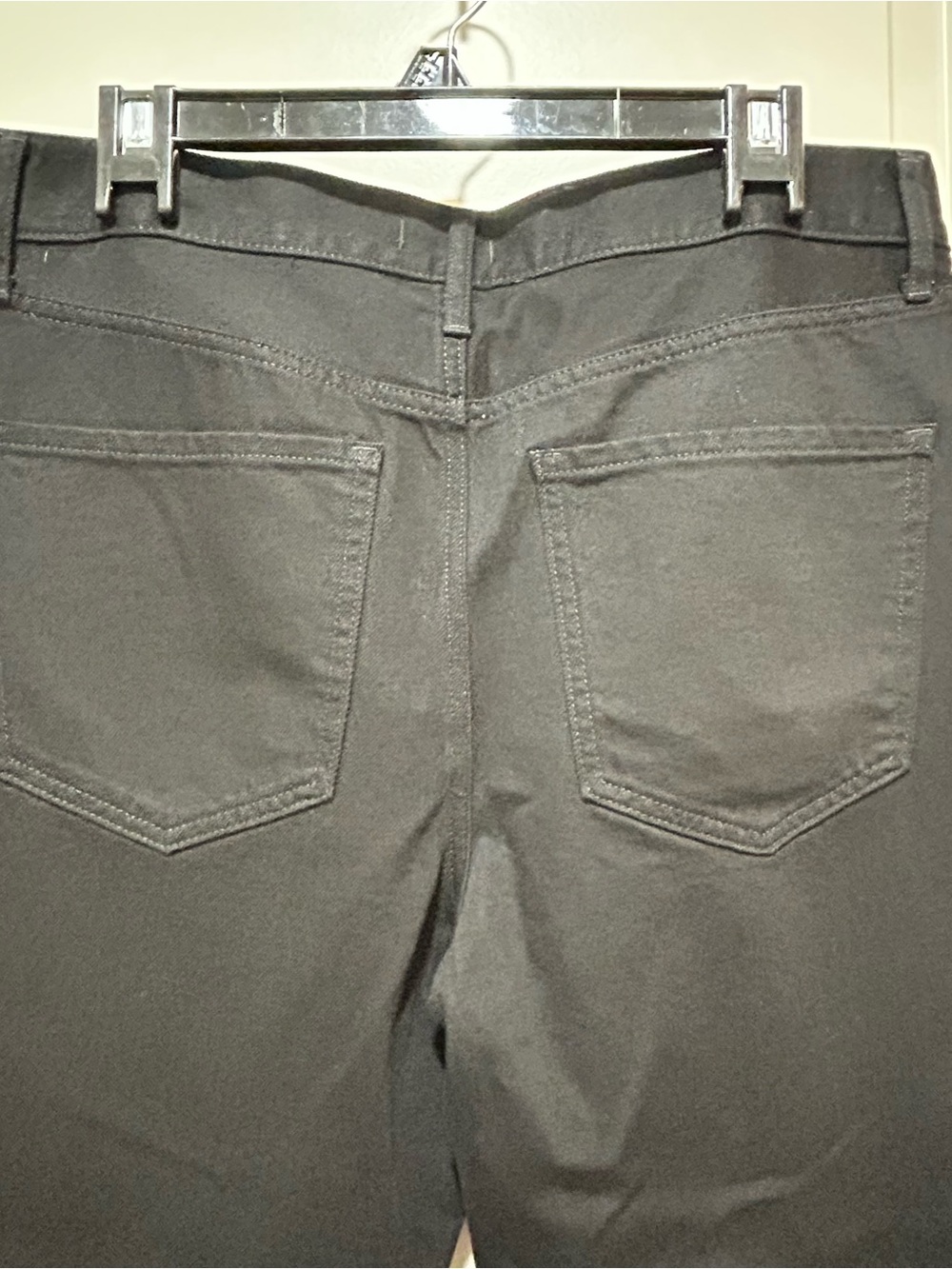 Express womens size 10S Black straight high rise Jeans. Shiny sequins Distressed - Picture 7 of 13